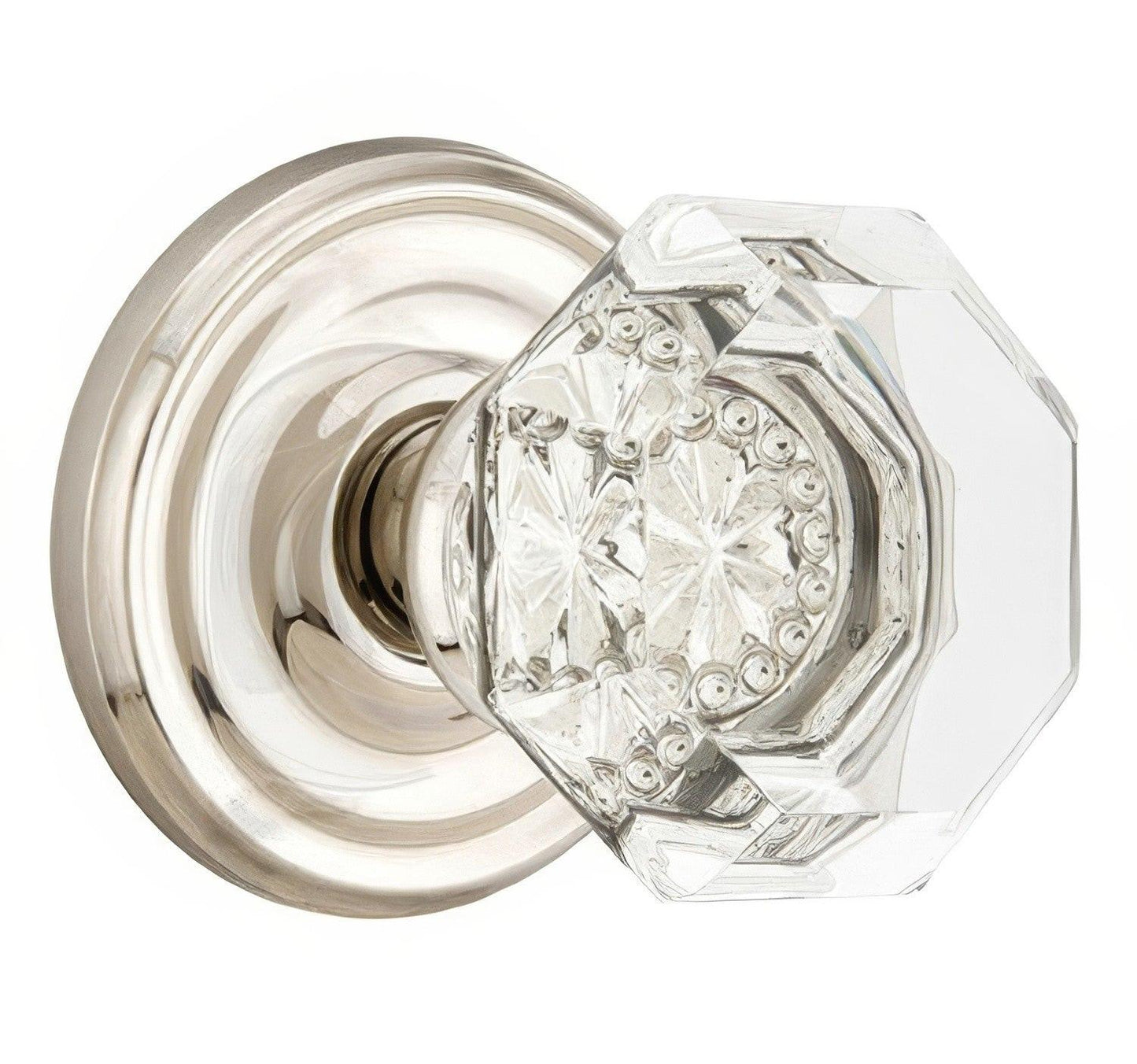Emtek 8050OTUS Old Town Crystal Knob Dummy Pair With Regular Rose