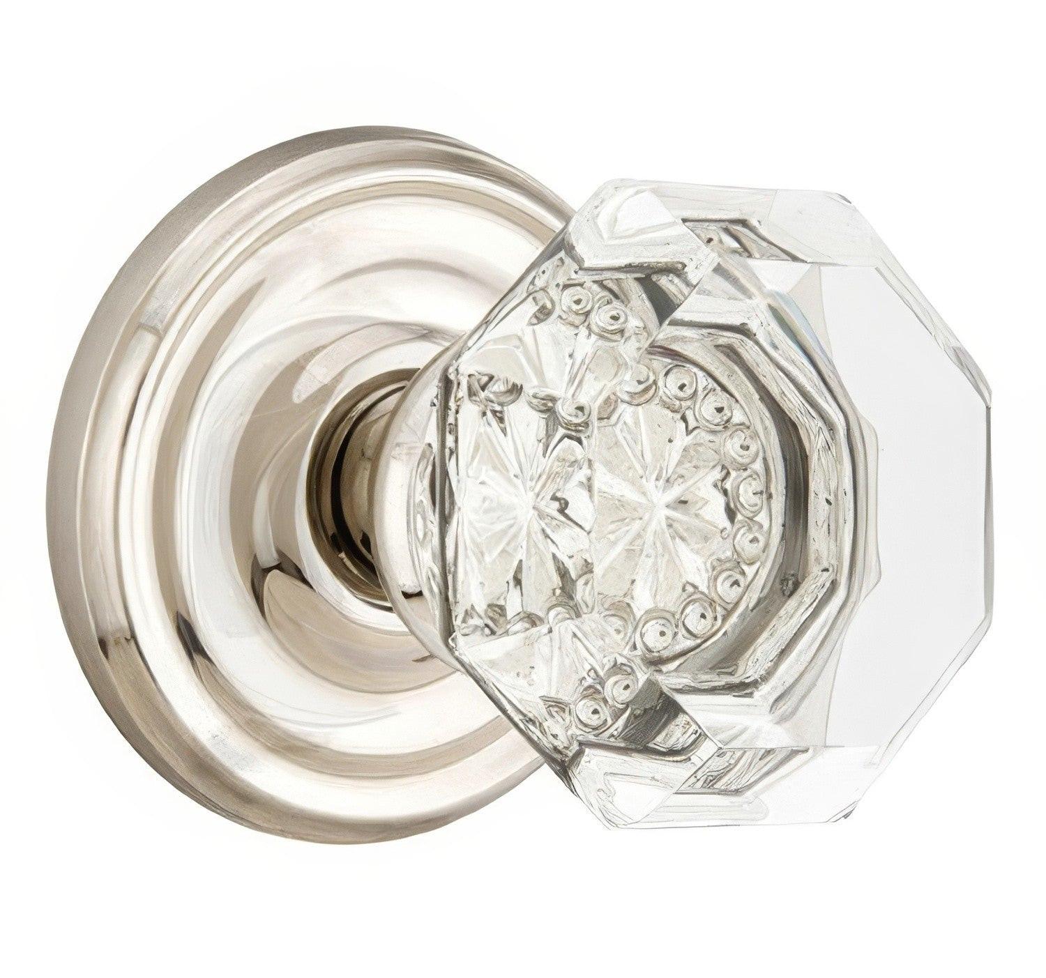 Emtek 8050OTUS Old Town Crystal Knob Dummy Pair With Regular Rose