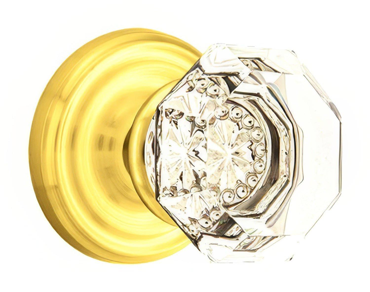 Emtek 8050OTUS Old Town Crystal Knob Dummy Pair With Regular Rose