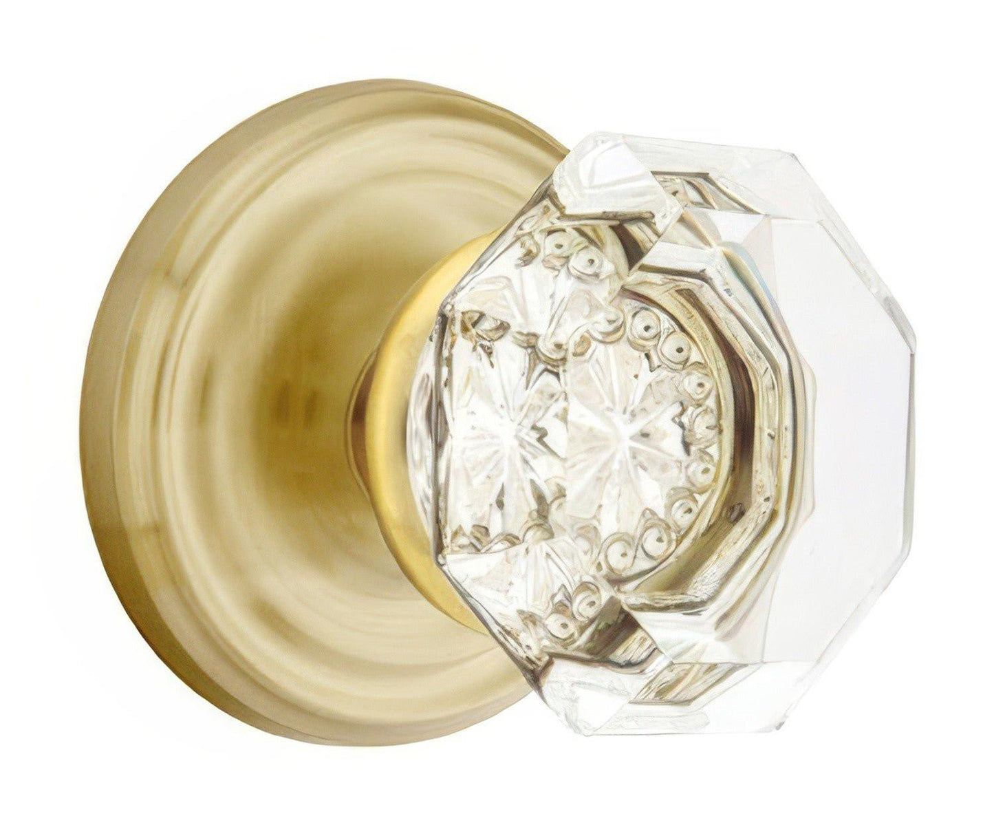 Emtek 8050OTUS Old Town Crystal Knob Dummy Pair With Regular Rose