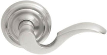 Emtek 8100CUS15RH Cortina Lever Right Hand 2-3/8" Backset Passage with Regular Rose for 1-1/4" to 2" Door Satin Nickel Finish.