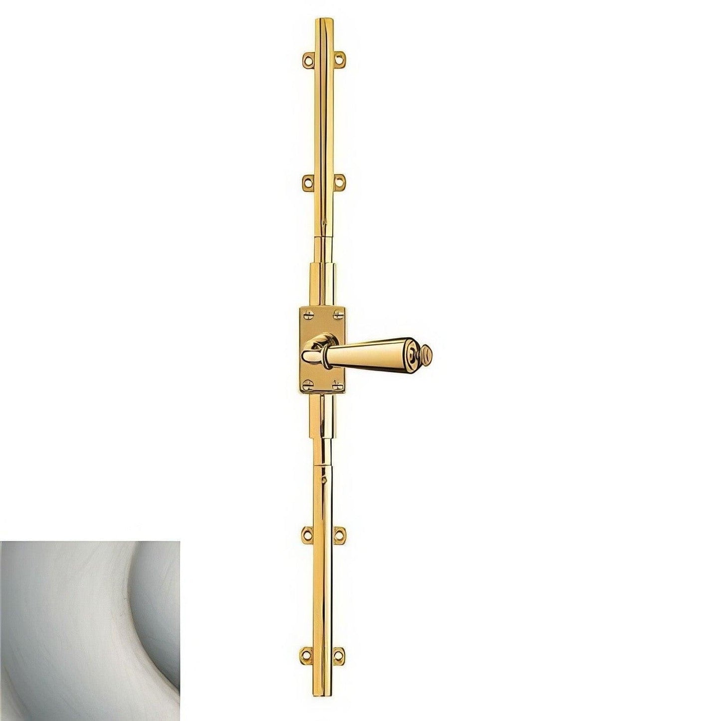 Baldwin 8105.L7LK Standard Left Hand Cremone Bolt for 7' Doors