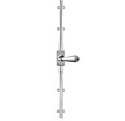 Baldwin 8105.L7LK Standard Left Hand Cremone Bolt for 7' Doors
