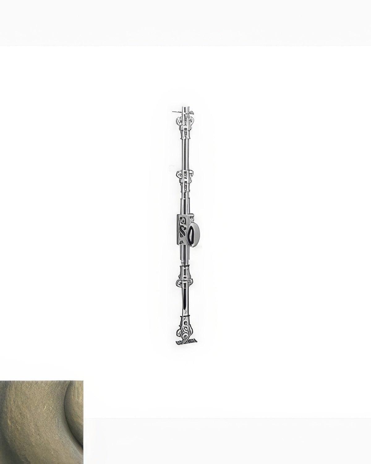 Baldwin 8106.R8LK Right Hand 8ft. Ornamental Cremone Bolt