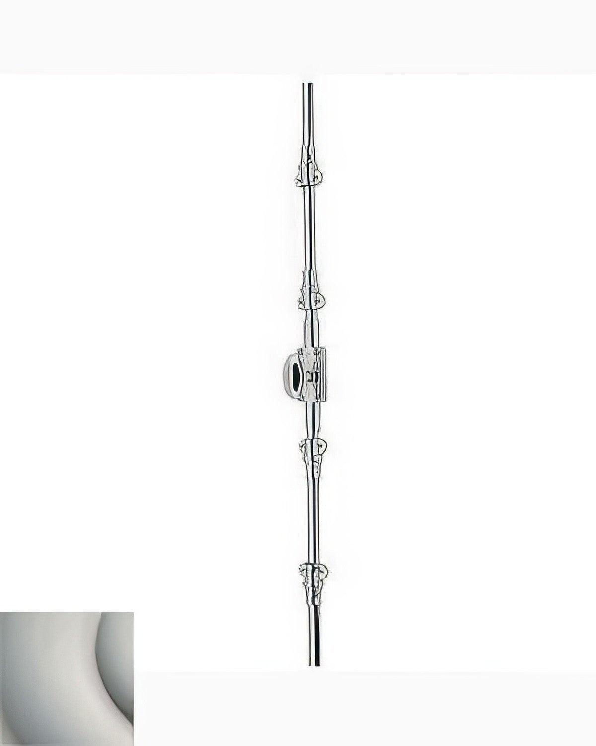 Baldwin 8106.L7LK Left Hand 7ft. Ornamental Cremone Bolt