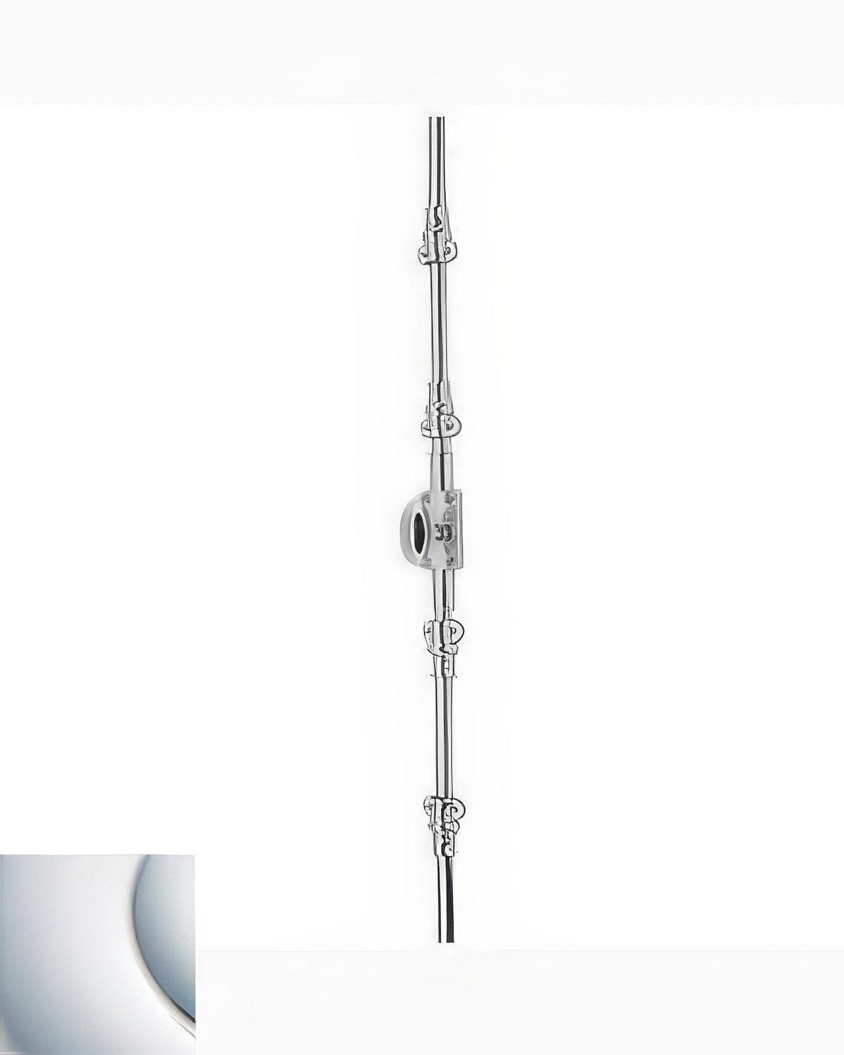 Baldwin 8106.L7LK Left Hand 7ft. Ornamental Cremone Bolt