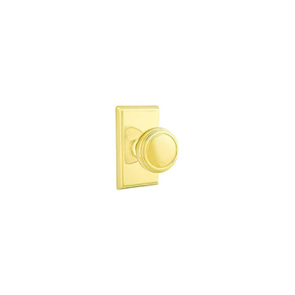 Emtek 8121NWUS Norwich Knob 2-3/8" Backset Passage With Rectangular Rose.
