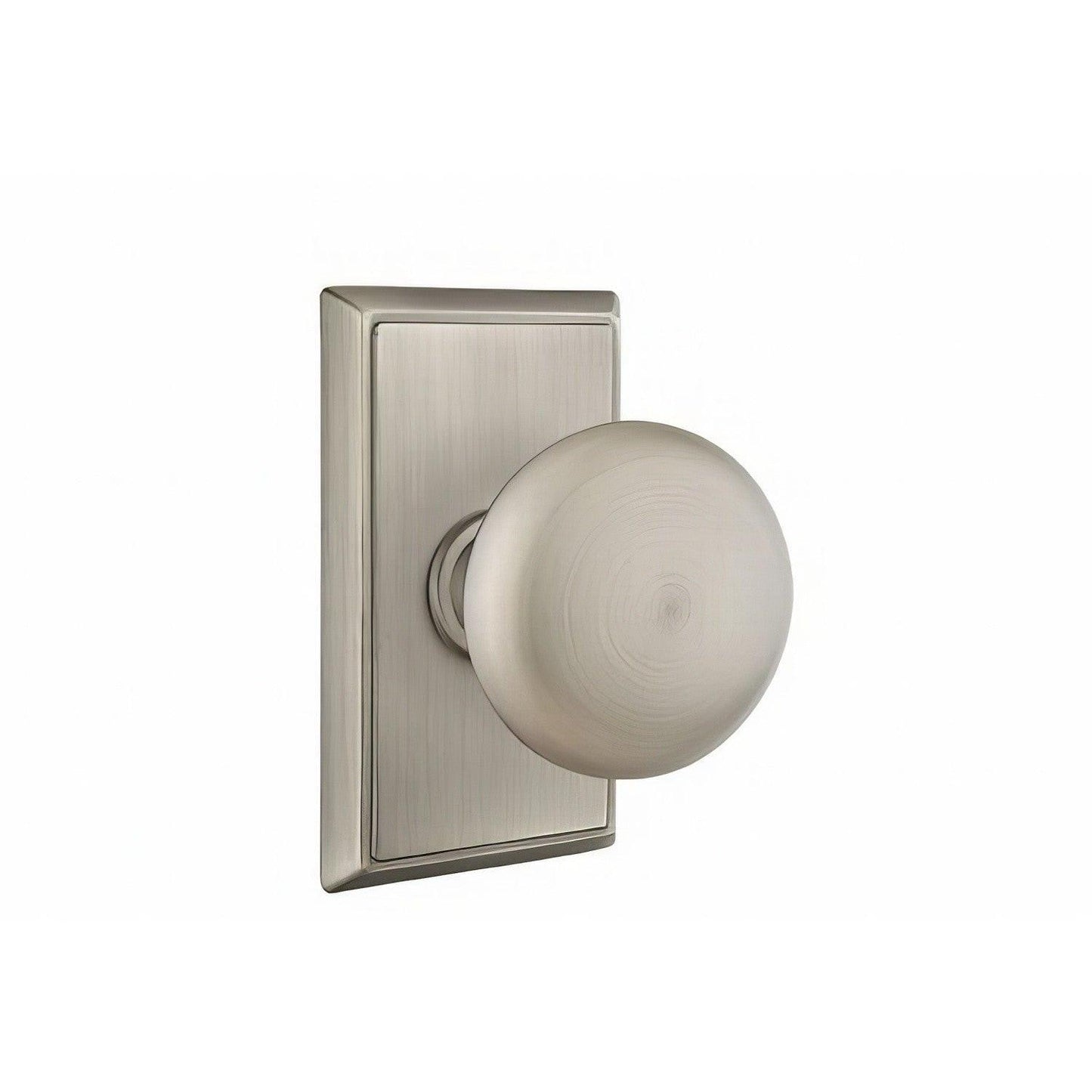 Emtek 8121PUS Providence Knob 2-3/8" Backset Passage With Rectangular Rose.