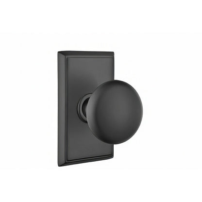 Emtek 8121PUS Providence Knob 2-3/8" Backset Passage With Rectangular Rose