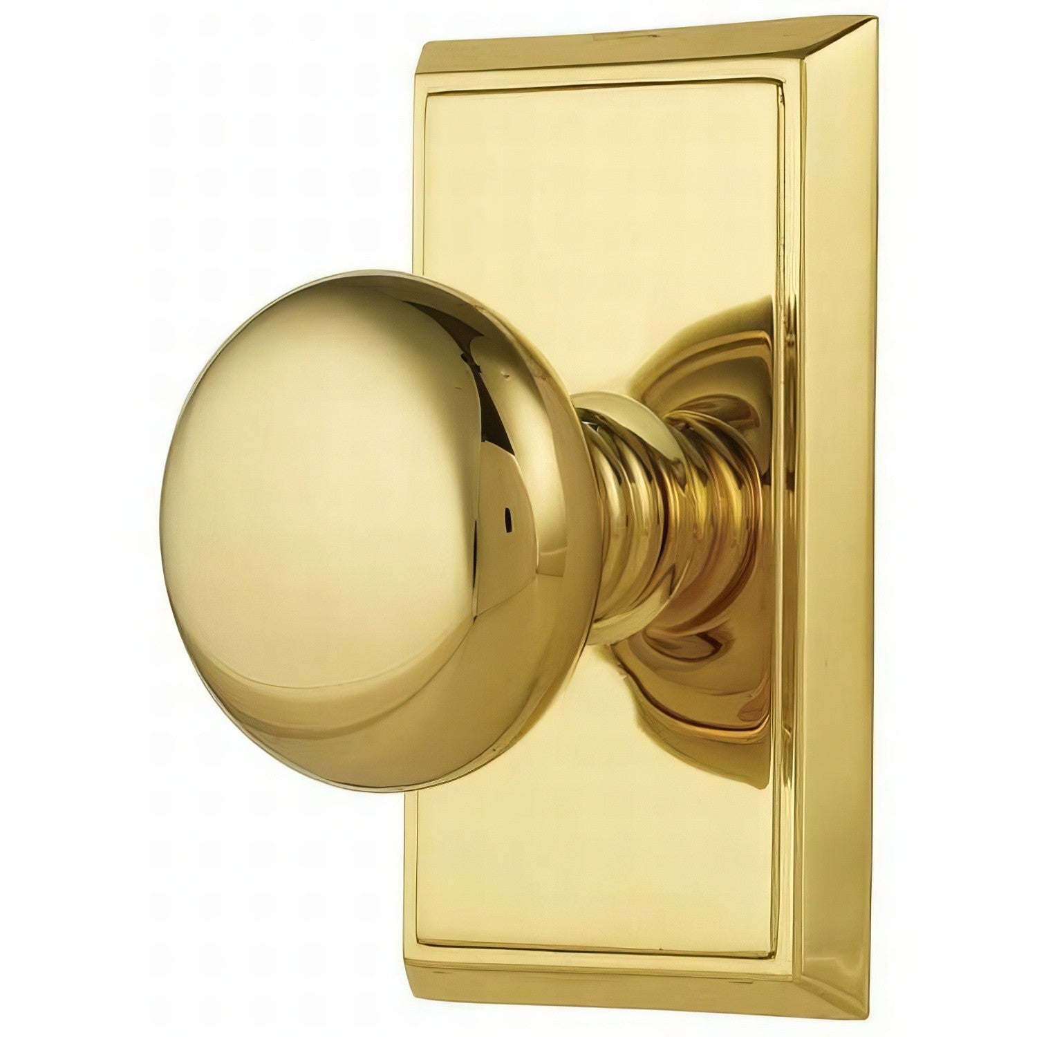 Emtek 8121PUS Providence Knob 2-3/8" Backset Passage With Rectangular Rose