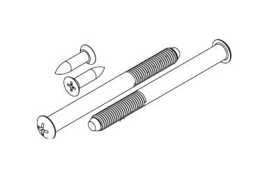 Kwikset 81247-007 Screw Pack for 780; 970; 980 Single Cylinder Deadbolts Bright Brass Finish.