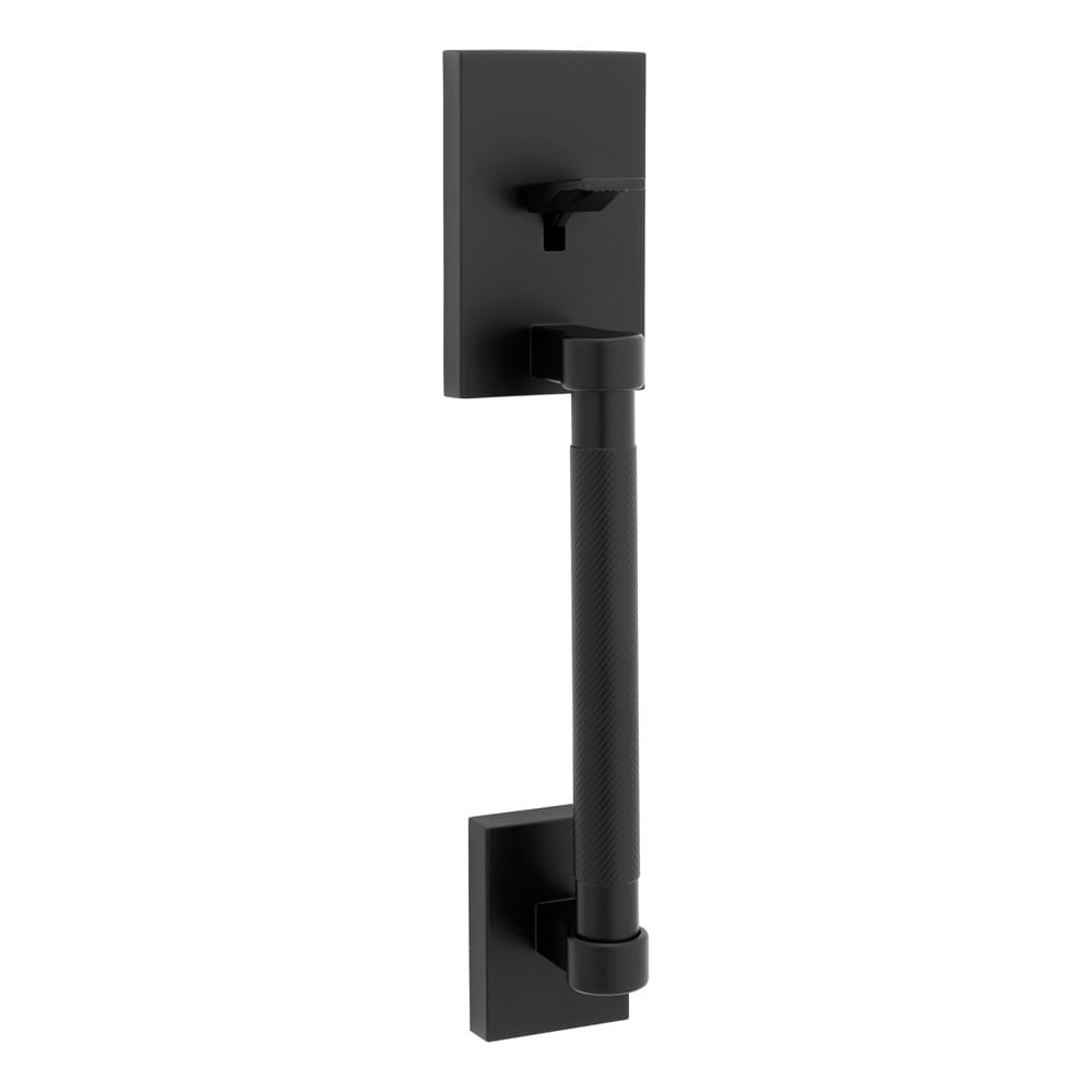 Kwikset 814PVHLIP-514 Prava Handle Only; No Deadbolt with RCAL Latch and RCS Strike Matte Black Finish.