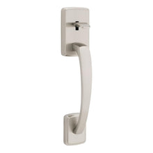 Kwikset 815BFHXSOK-15 Passage Brentford Handleset with Sora Knob Interior Trim No Deadbolt with 6AL Latch and RCS Strike Satin Nickel Finish.