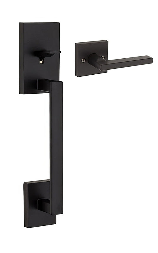 Kwikset 815SCEXHFLSQT San Clemente Lower Handleset with Interior Halifax Lever