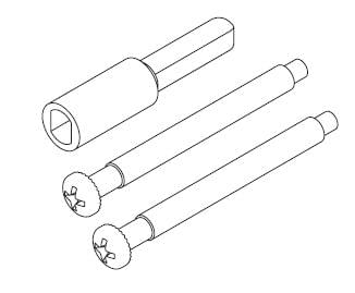 Kwikset 81706-005 KSP and MSP Knobs and Levers Thick Door Pack Bright Brass Finish.