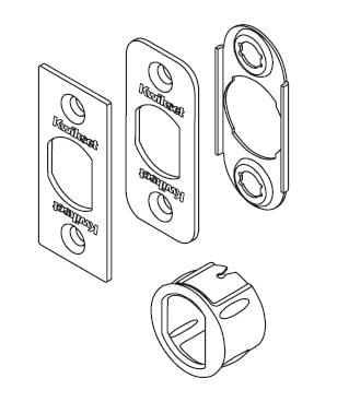 Kwikset 81844-013 6 Way Deadlatch Service Kit for US11P Venetian Bronze and 514 Matte Black Finish.
