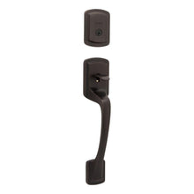 Kwikset 818PGHLIP-11PS.STRKP Single Cylinder Prague Exterior Handleset with SmartKey with 6AL Latch and STRKP Strike Pack which includes Square Corner; Round Corner and 5303 Round Corner Full Lip Strikes Venetian Bronze Finish.