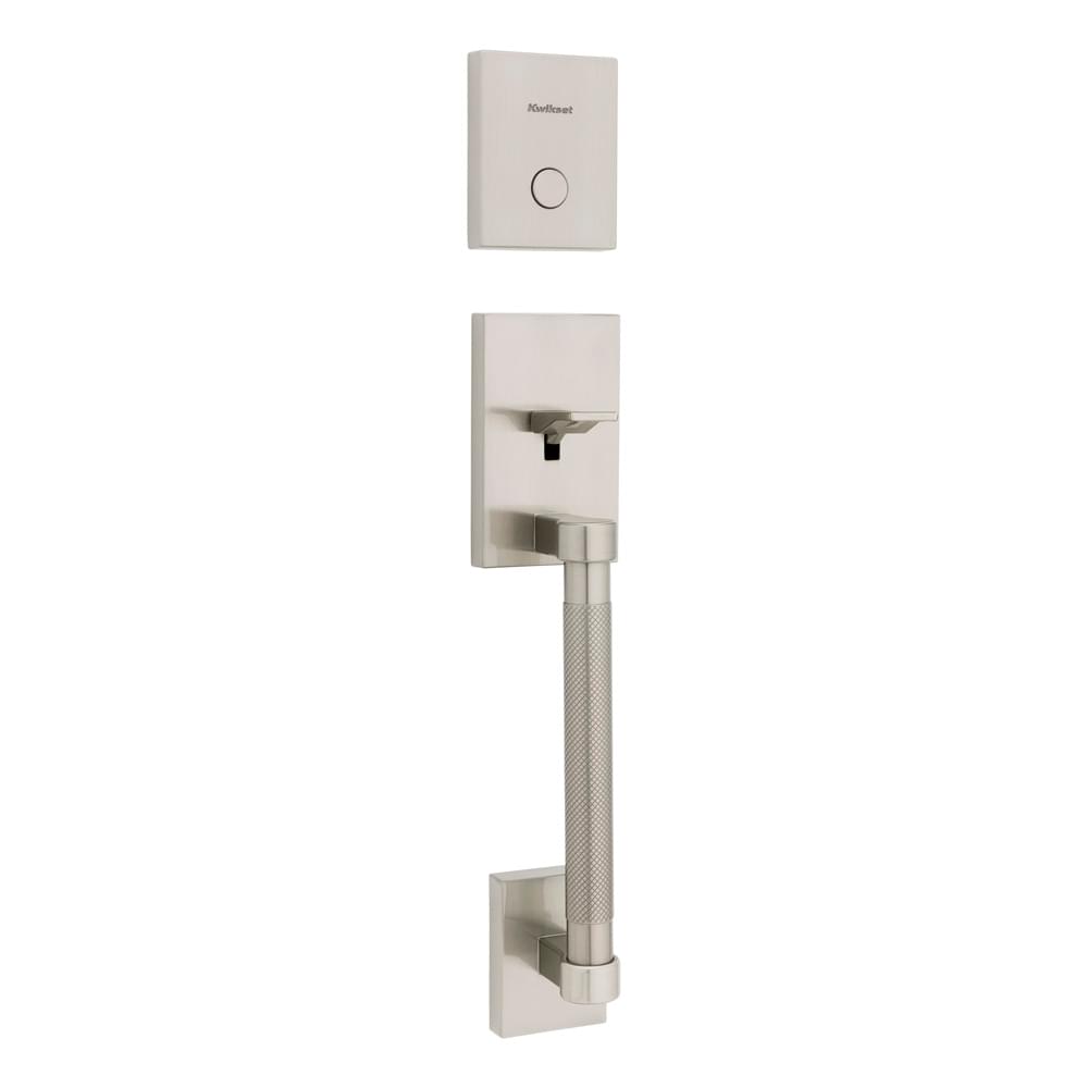 Kwikset 819PVHLIP-15 Dummy Prava Exterior Handleset Satin Nickel Finish.