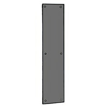 Ives 8200B 4" x 16" Brass Push Plate with Mounting Screws