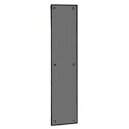 Ives 8200B 4" x 16" Brass Push Plate with Mounting Screws