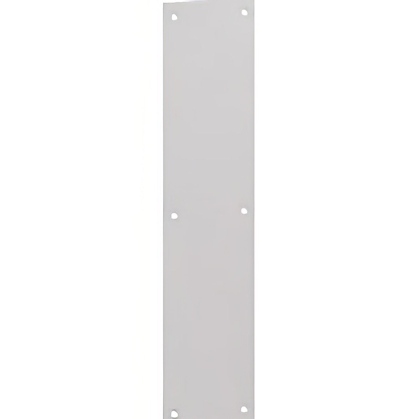 Ives 8200B 4" x 16" Brass Push Plate with Mounting Screws