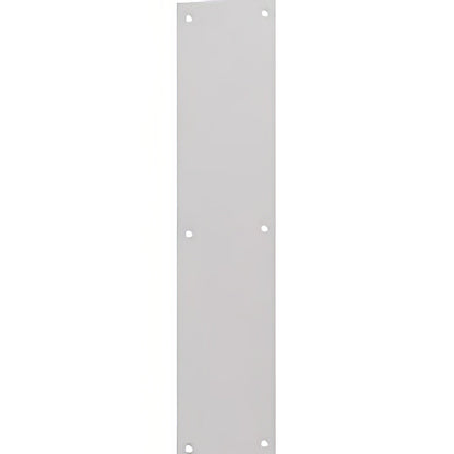 Ives 8200B 4" x 16" Brass Push Plate with Mounting Screws
