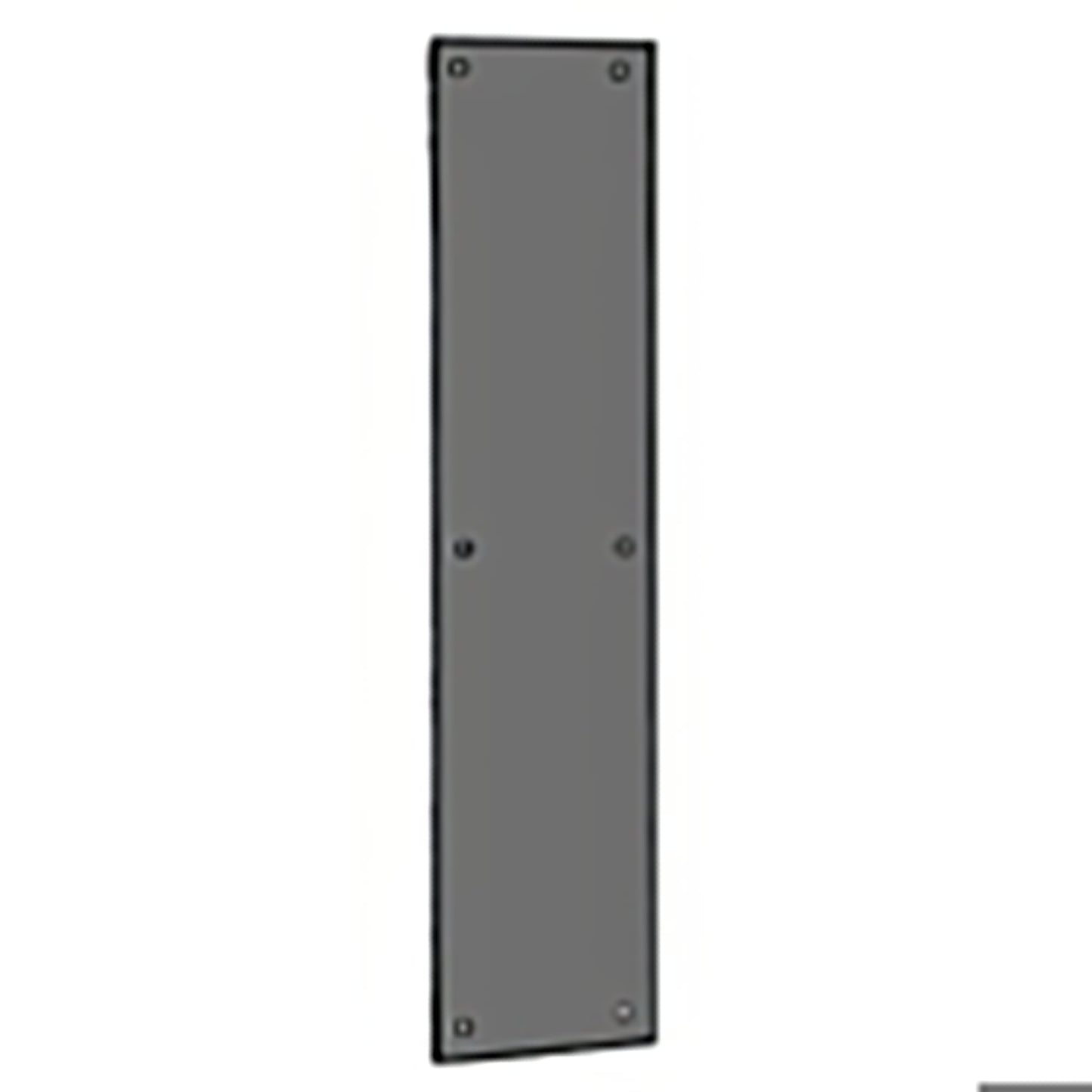 Ives 8200B 4" x 16" Brass Push Plate with Mounting Screws