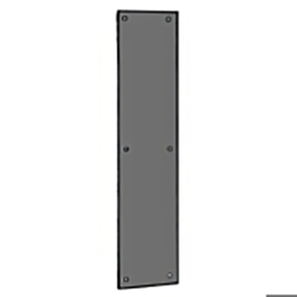 Ives 8200B 4" x 16" Brass Push Plate with Mounting Screws