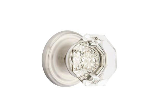Emtek 8200OTUS10B Old Town Glass Knob 2-3/8" Backset Privacy with Regular Rose for 1-1/4" to 2" Door Oil Rubbed Bronze Finish.