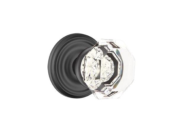 Emtek 8200OTUS10B Old Town Glass Knob 2-3/8" Backset Privacy with Regular Rose for 1-1/4" to 2" Door Oil Rubbed Bronze Finish.