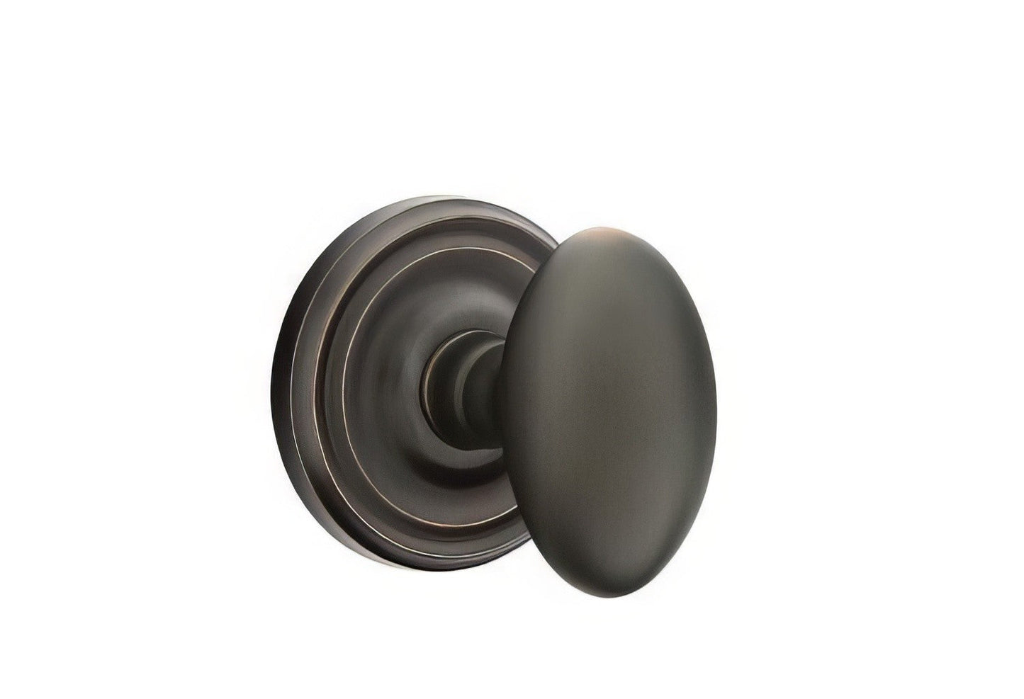 Emtek 8200EUS Egg Knob Privacy With Regular Rose