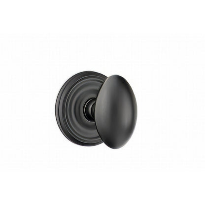 Emtek 8200EUS Egg Knob Privacy With Regular Rose