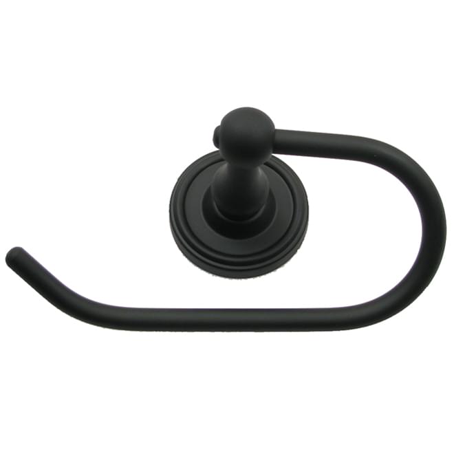 Rusticware 8207BLK Midtowne Euro Tissue Roll Holder Black Finish.
