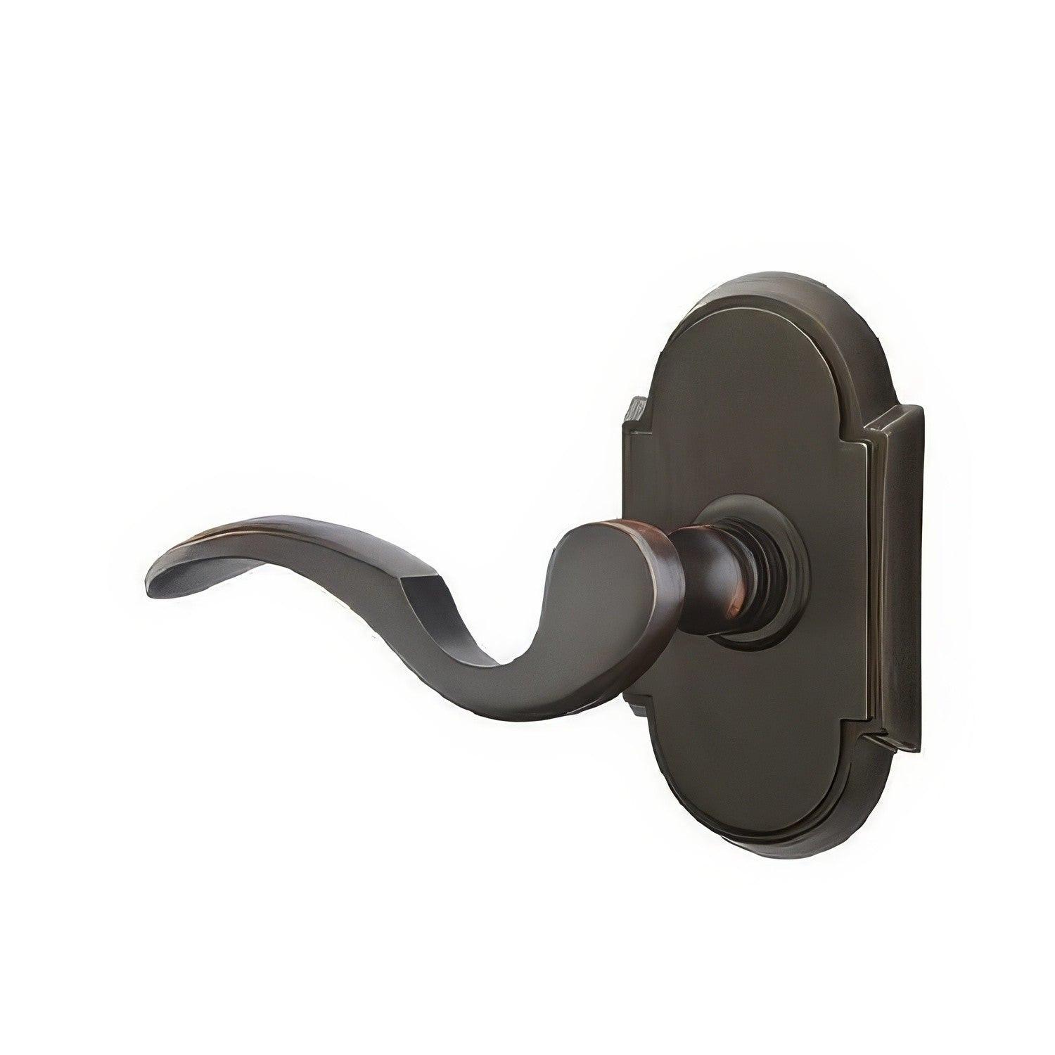 Emtek Cortina Lever Left Hand Privacy With # 8 Style Rose