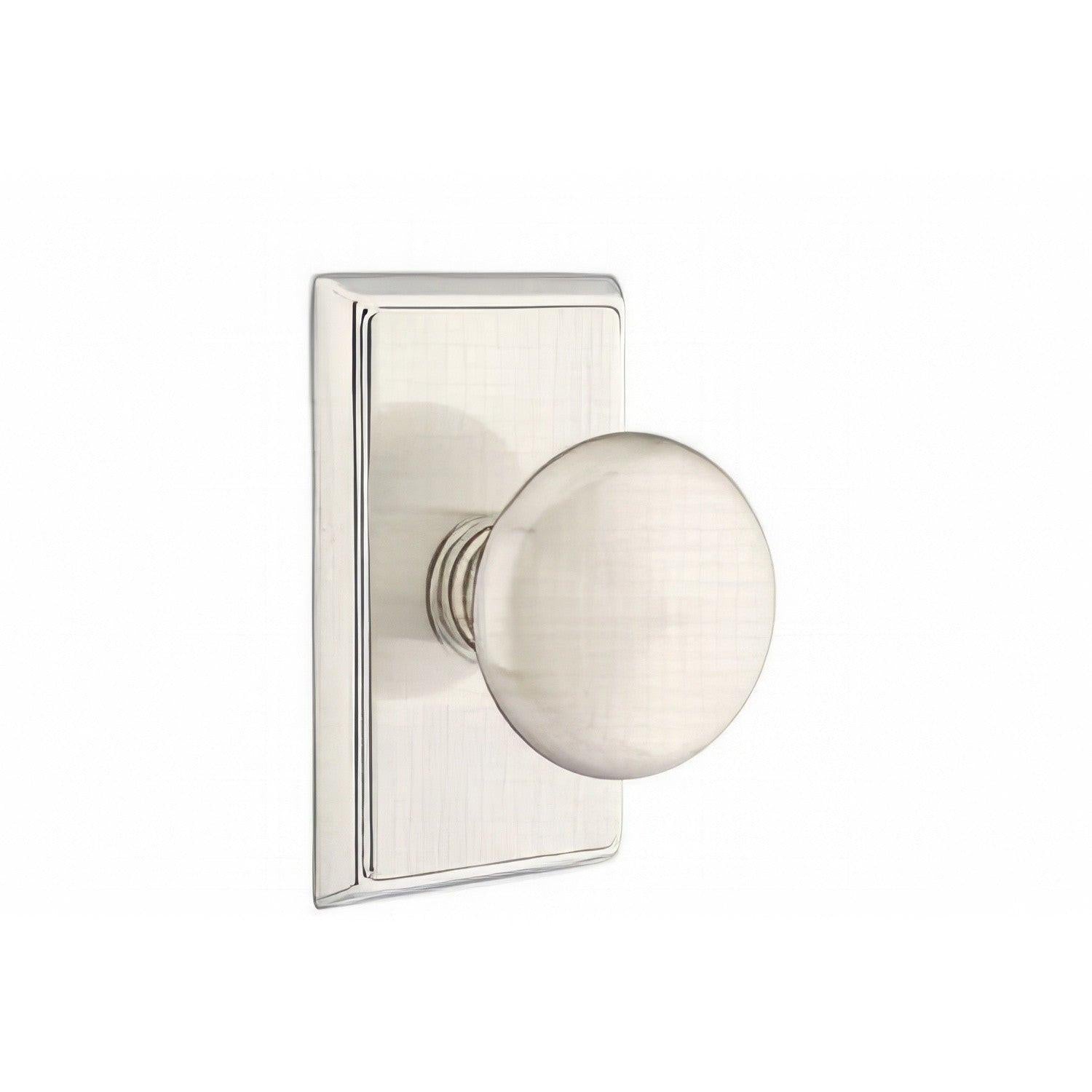 Emtek 8221PUS Providence Knob 2-3/8" Backset Privacy With Rectangular Rose.