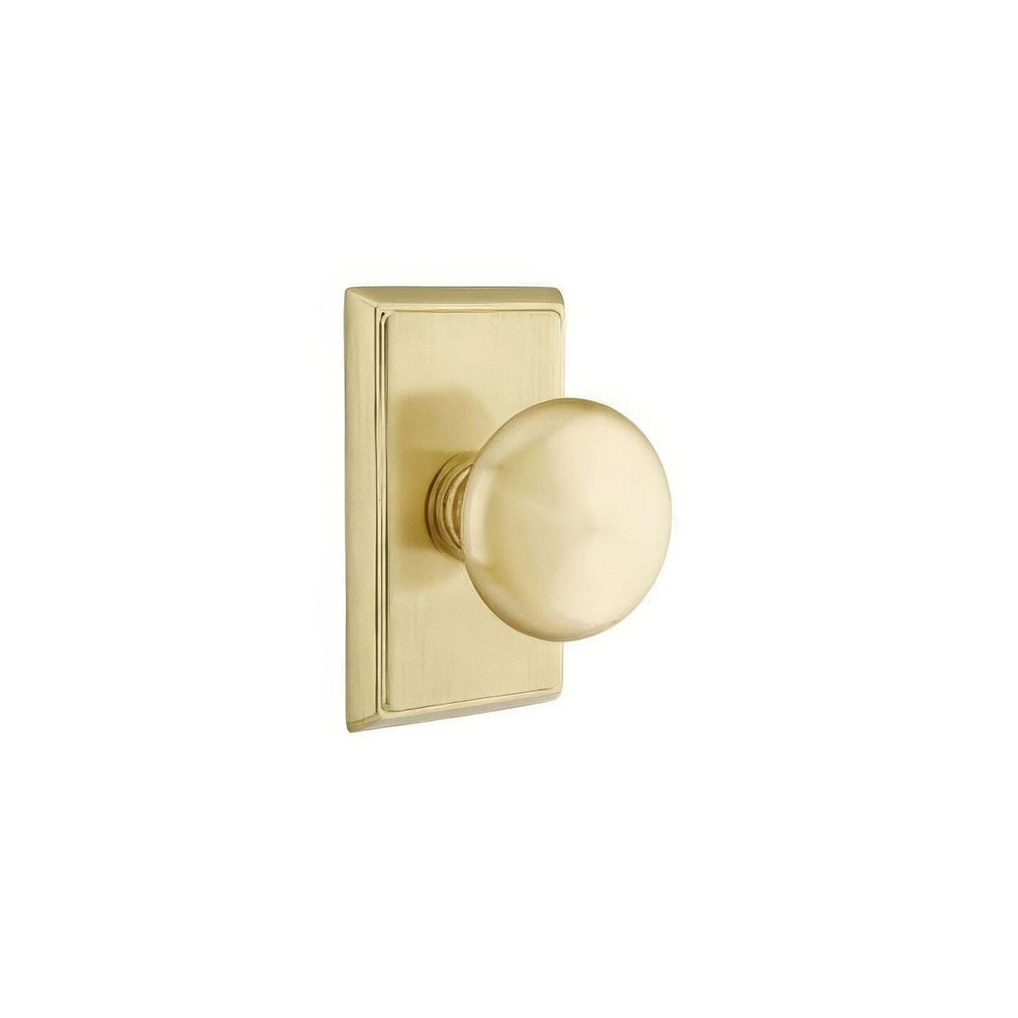 Emtek 8221PUS Providence Knob 2-3/8" Backset Privacy With Rectangular Rose