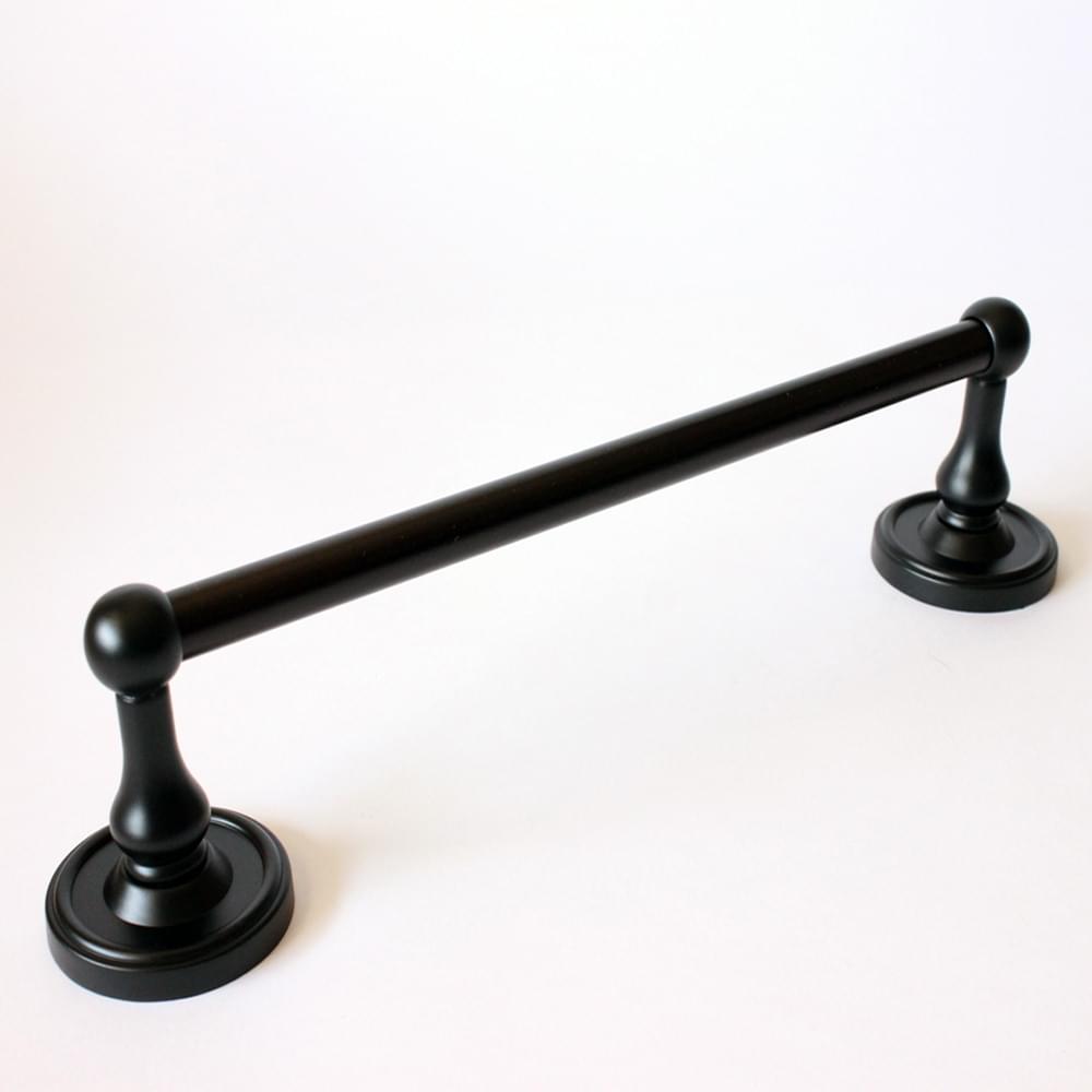 Rusticware 8224BLK 24" Midtowne Towel Bar Black Finish.