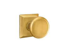 Emtek 8231PUS7 Providence Knob 2-3/8" Backset Privacy with Quincy Rose for 1-1/4" to 2" Door French Antique Brass Finish.