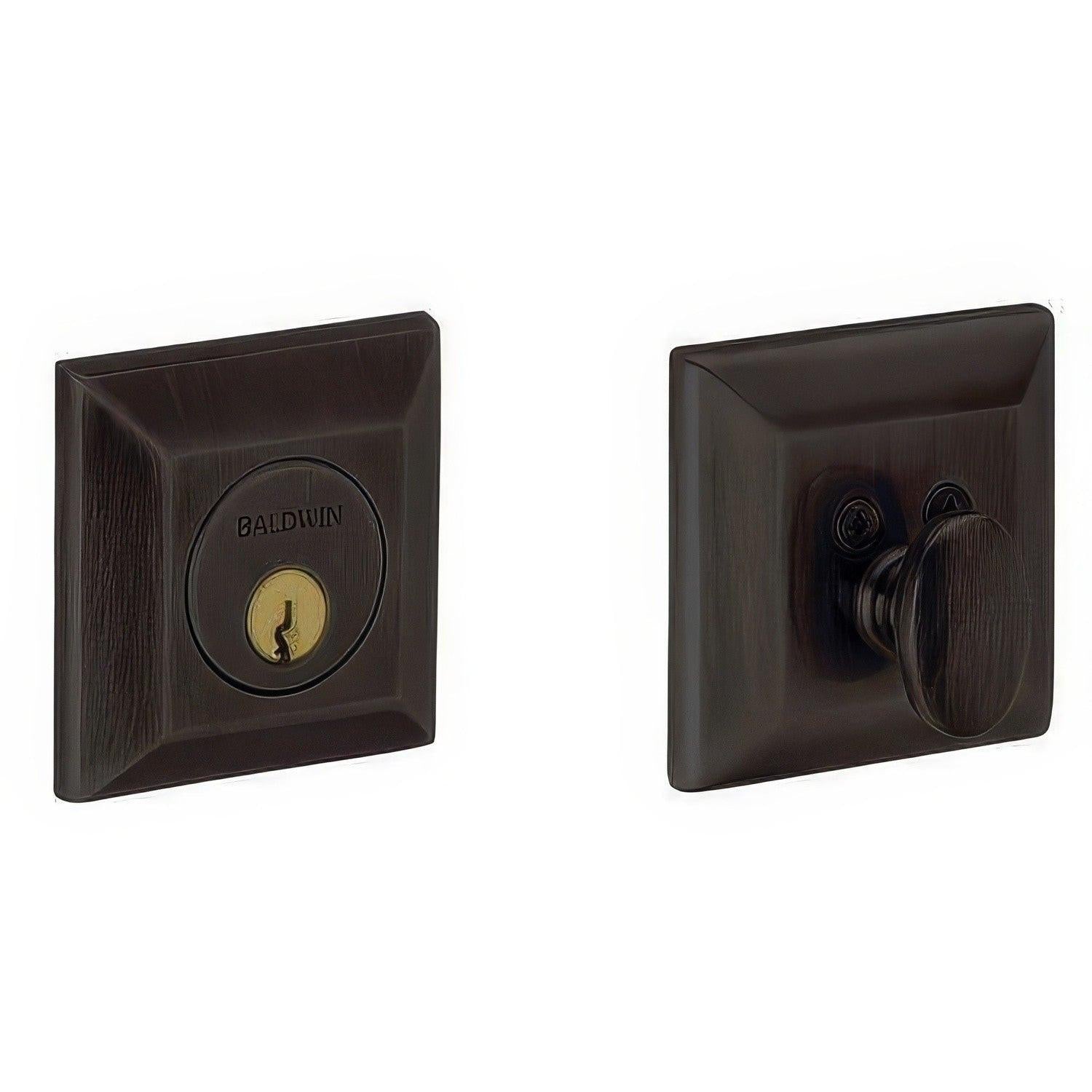 Baldwin 8254 2.75" Squared Style Single Cylinder Deadbolt