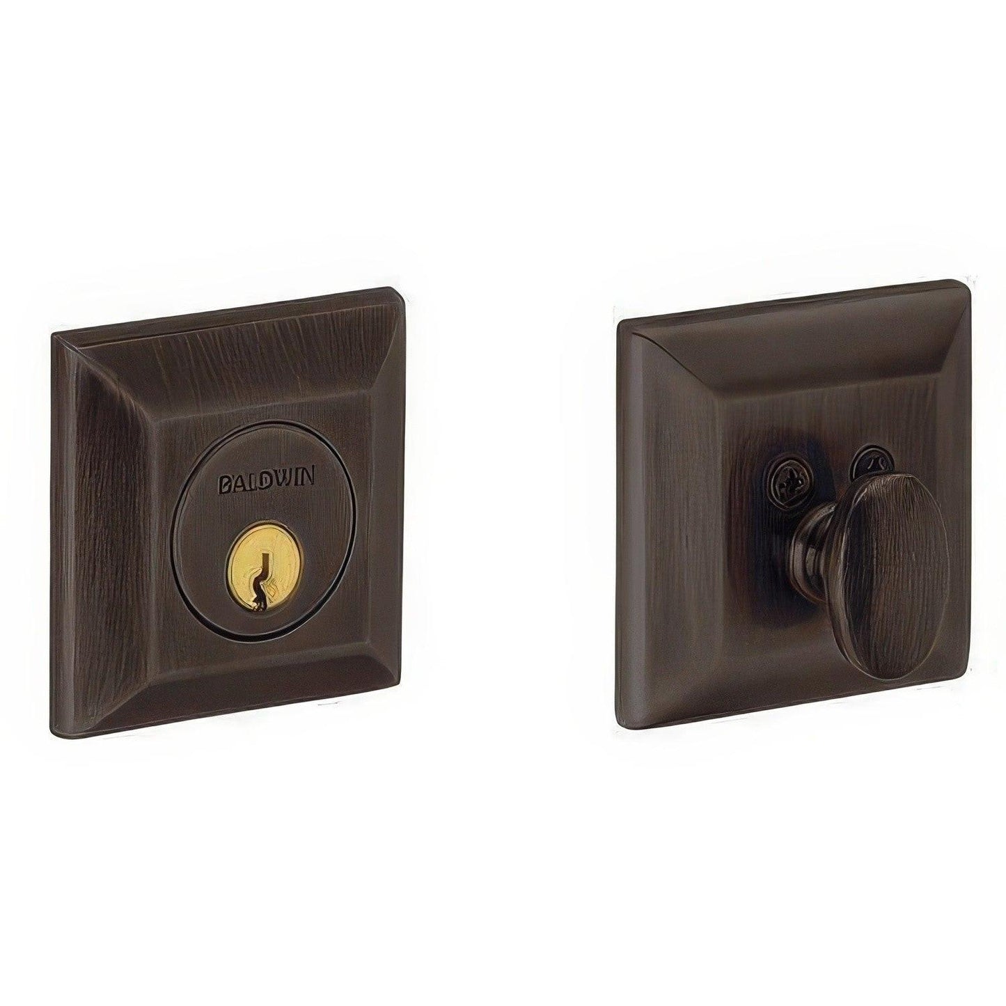 Baldwin 8254 2.75" Squared Style Single Cylinder Deadbolt