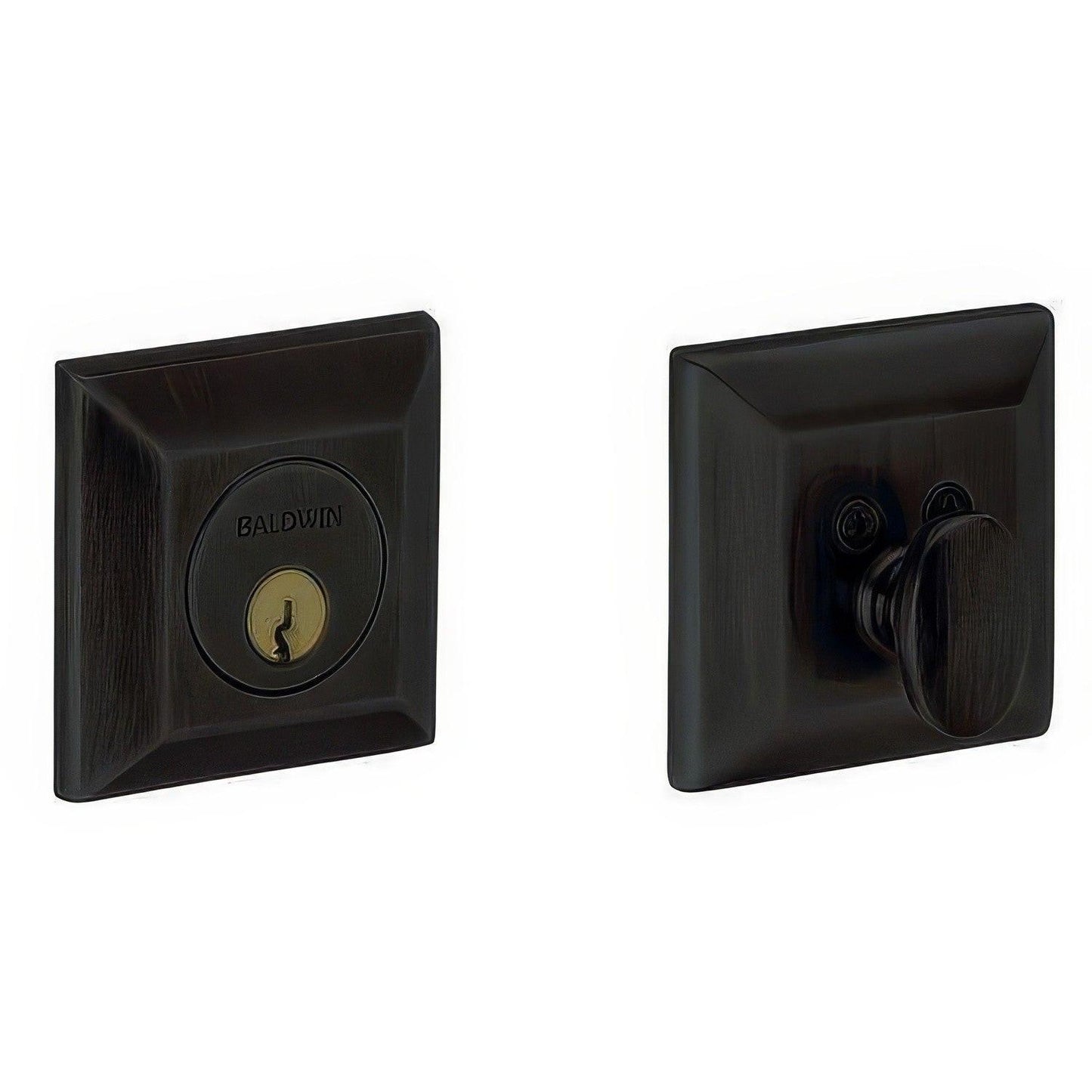 Baldwin 8254 2.75" Squared Style Single Cylinder Deadbolt