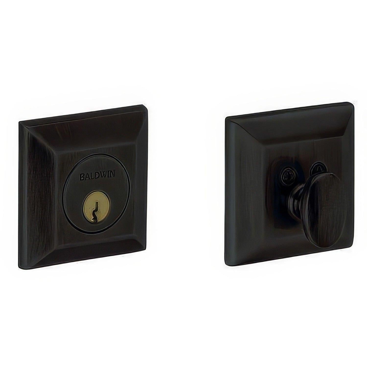 Baldwin 8254 2.75" Squared Style Single Cylinder Deadbolt