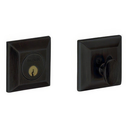 Baldwin 8254 2.75" Squared Style Single Cylinder Deadbolt