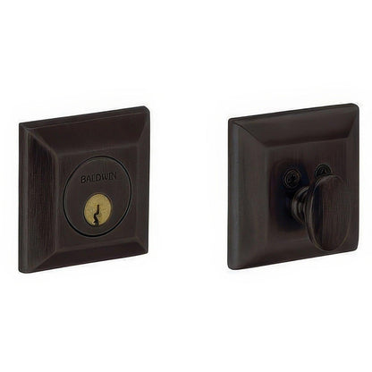 Baldwin 8254 2.75" Squared Style Single Cylinder Deadbolt