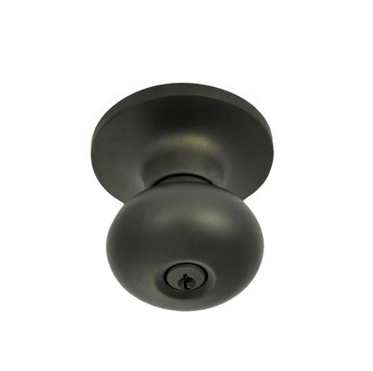 Better Home Products Noe Valley Mushroom Keyed Entry Door Knob.