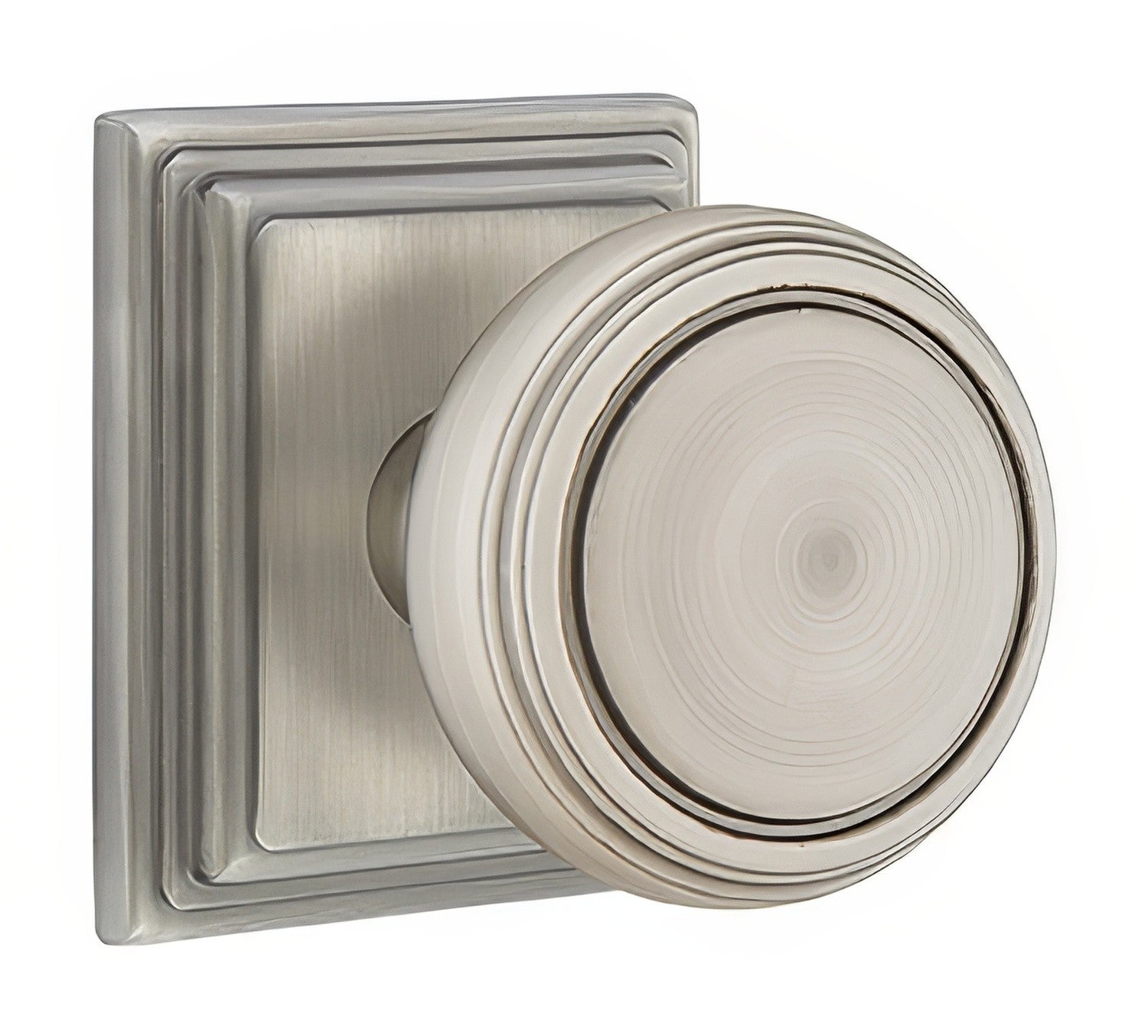 Emtek 8261NWUS Norwich Knob 2-3/8" Backset Privacy with Wilshire Rose
