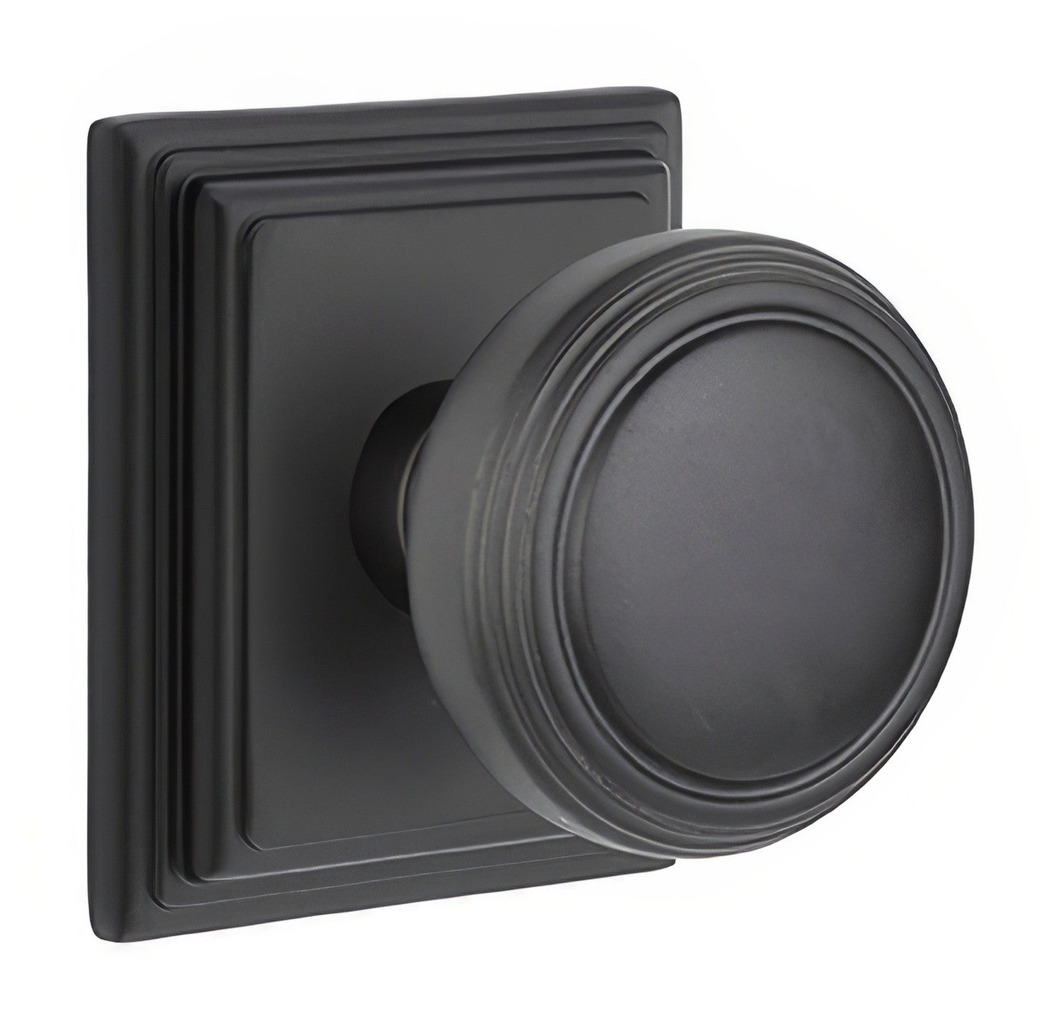 Emtek 8261NWUS Norwich Knob 2-3/8" Backset Privacy with Wilshire Rose