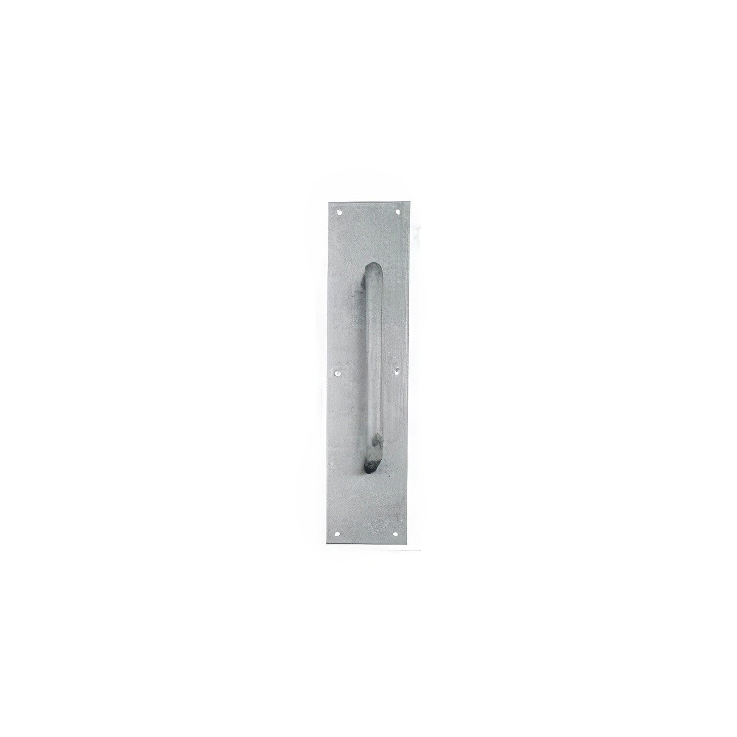 Ives 83026-315 3-1/2" x 15" Stainless Steel Pull Plate with 3/4" Round Handle on 6" Center