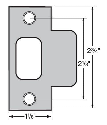 Kwikset 83028-023 T Strike for US11P Venetian Bronze and 514 Matte Black Finish.