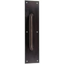 Ives 83028-315 3-1/2" x 15" Brass Pull Plate with 3/4" Round Handle on 8" Center